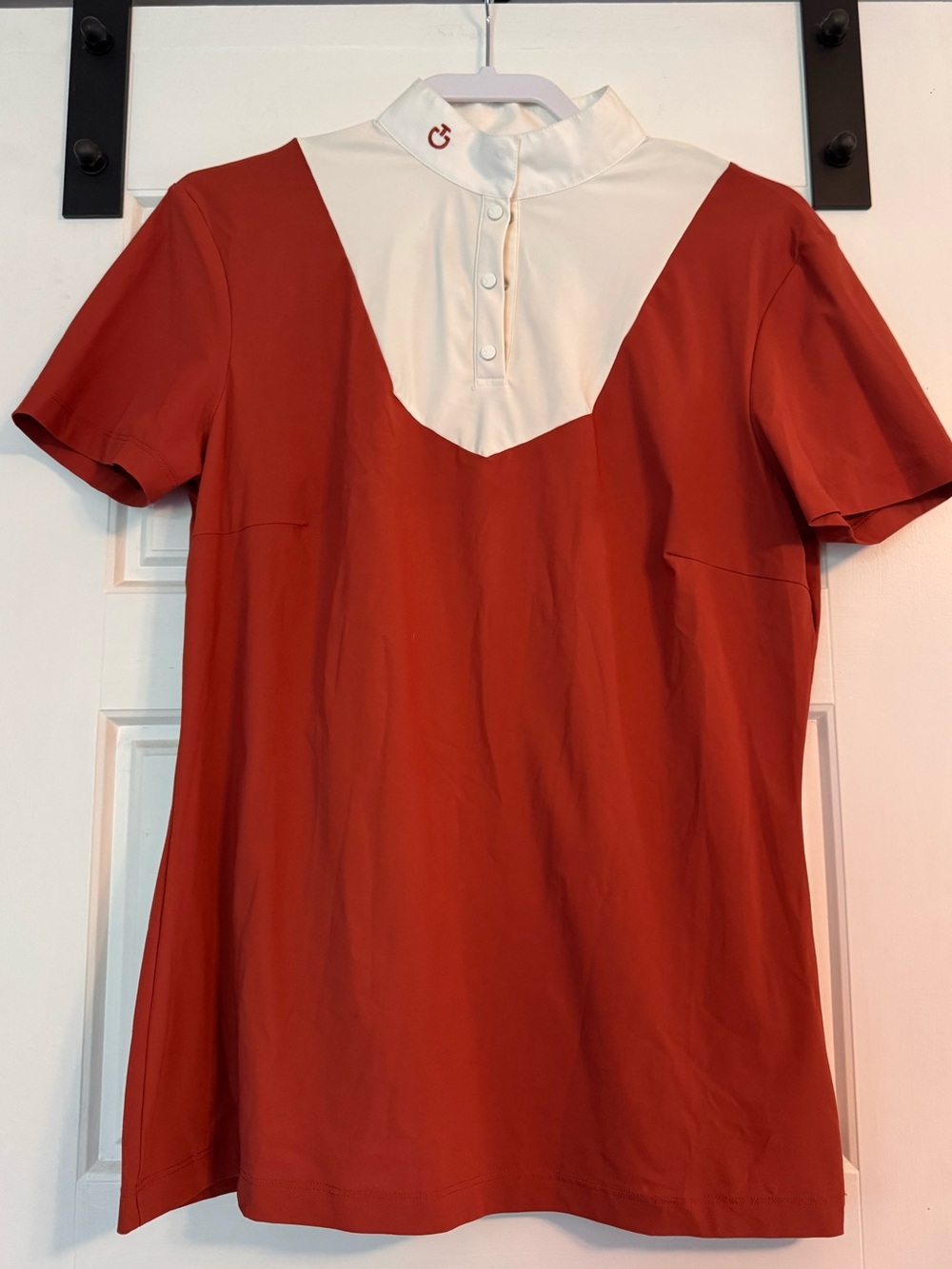 Cavalleria Toscana Show Shirt in Rust - XL